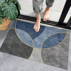 Geometric Style Entrance Door Mat Living Room Household Carpet Bathroom Mat