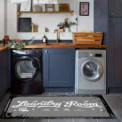 Farmhouse Laundry Room Rug Runner Non Slip Kitchen Rugs And Mats