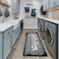 Farmhouse Laundry Room Rug Runner Non Slip Kitchen Rugs And Mats