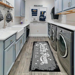 Farmhouse Laundry Room Rug Runner Non Slip Kitchen Rugs And Mats