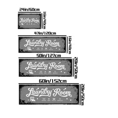 Farmhouse Laundry Room Rug Runner Non Slip Kitchen Rugs And Mats
