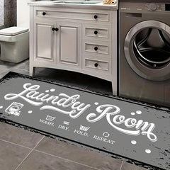 Farmhouse Laundry Room Rug Runner Non Slip Kitchen Rugs And Mats