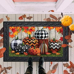 Halloween Pumpkin Carriage Doormat 32 x 47