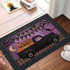 Halloween Pumpkin Carriage Doormat 32 x 47