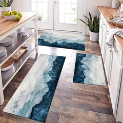 Modern Abstract Kitchen Mat Anti Fatigue Balcon Carpet