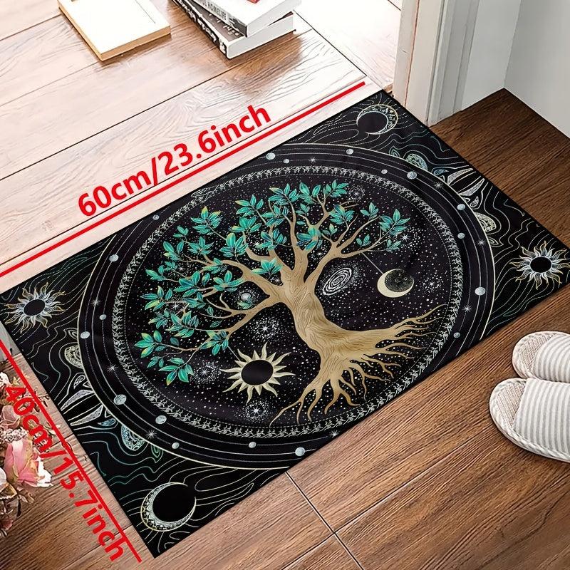 Secret Tree Washable Waterproof Rug for Living Room Bedroom Garden