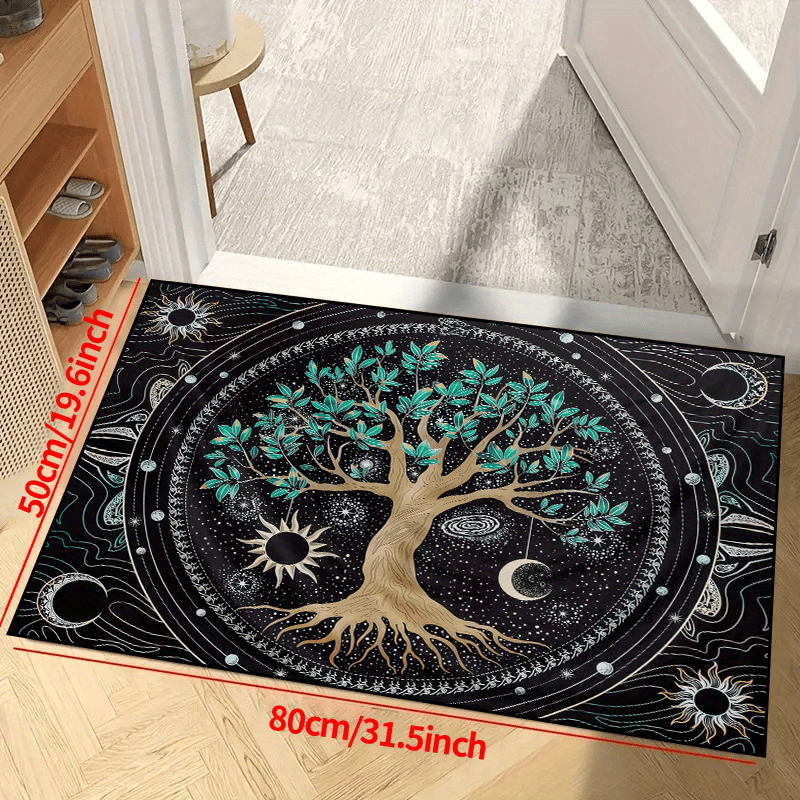 Secret Tree Washable Waterproof Rug for Living Room Bedroom Garden