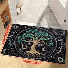 Secret Tree Washable Waterproof Rug for Living Room Bedroom Garden