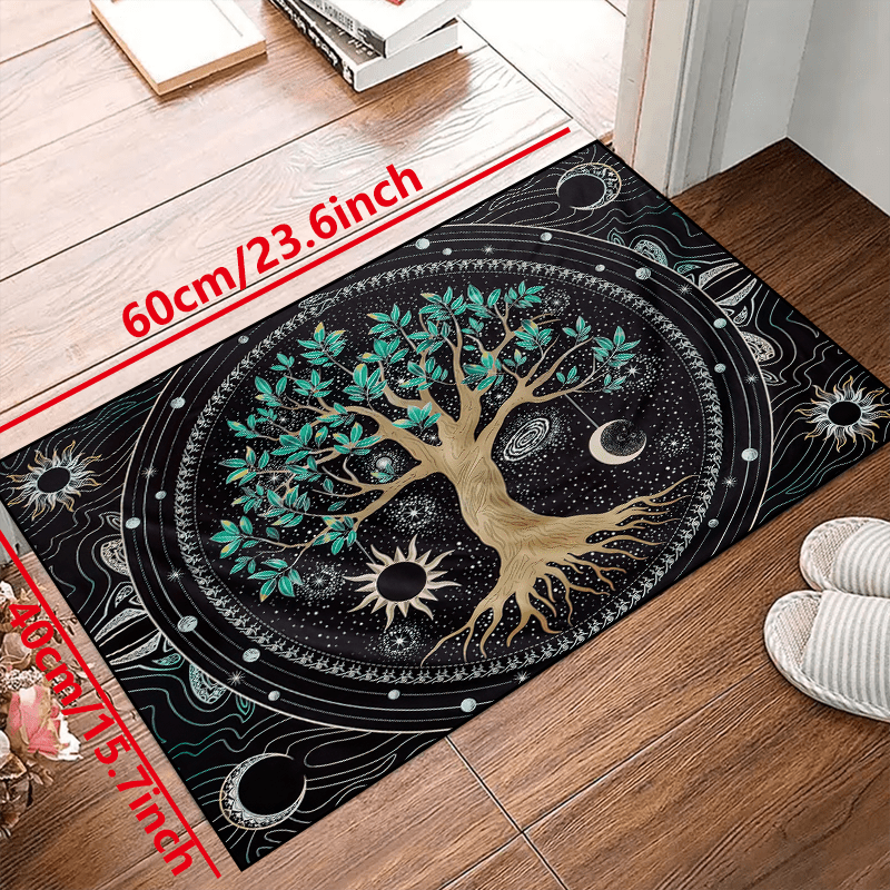 Secret Tree Washable Waterproof Rug for Living Room Bedroom Garden