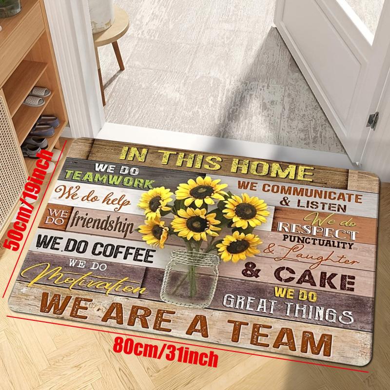 Sunflower Kitchen Mat Non slip Carpet Indoor Outdoor Floor Mat
