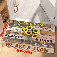 Sunflower Kitchen Mat Non slip Carpet Indoor Outdoor Floor Mat