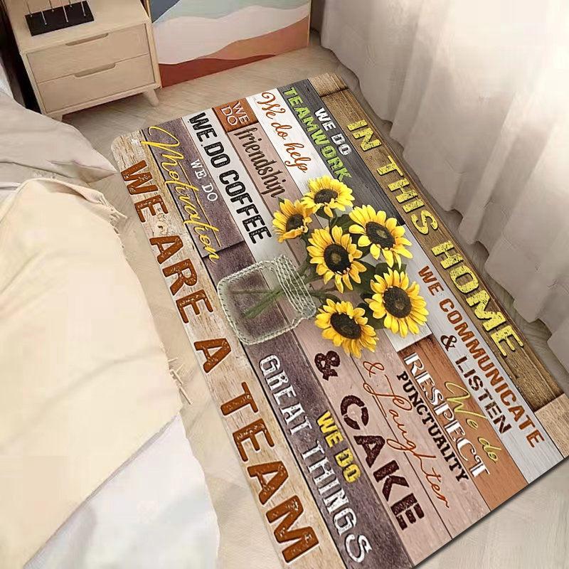 Sunflower Kitchen Mat Non slip Carpet Indoor Outdoor Floor Mat