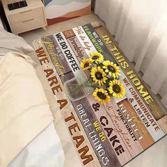 Sunflower Kitchen Mat Non slip Carpet Indoor Outdoor Floor Mat
