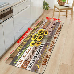 Sunflower Kitchen Mat Non slip Carpet Indoor Outdoor Floor Mat