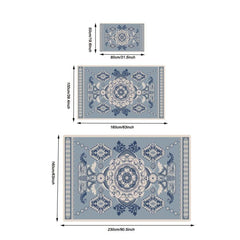 Boho Vintage Kitchen Rug Soft Faux Sheepskin Floor Mat Non Slip TPR Backing