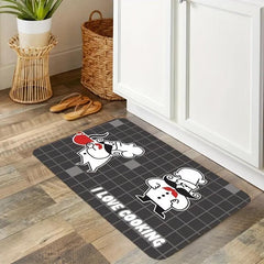 Cartoon Chef Floor Mat Anti-Fatigue Kitchen Rug