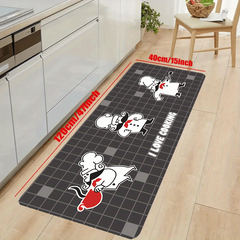 Cartoon Chef Floor Mat Anti-Fatigue Kitchen Rug
