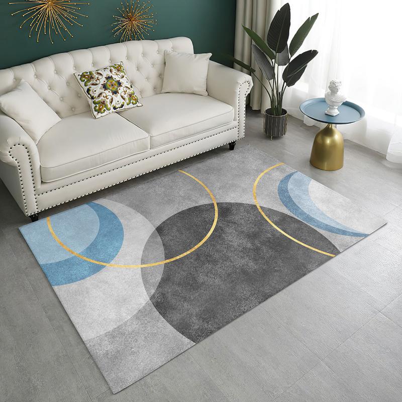 Nordic Geometric Shaggy Floor Carpet Home Decor Area Rugs