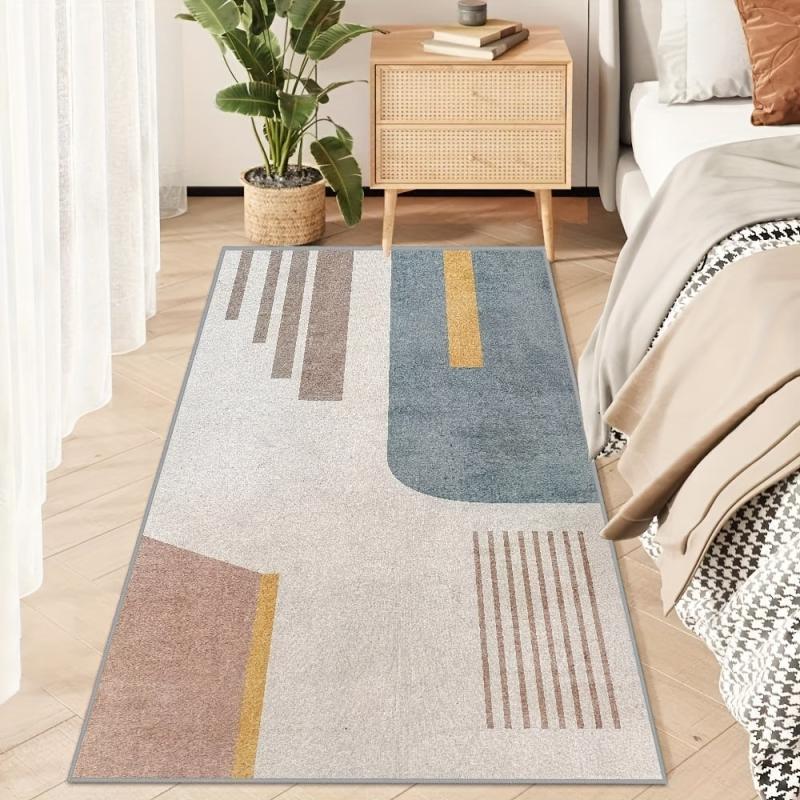 Soft Fluffy Faux Wool Area Rug for Bedroom Living Room