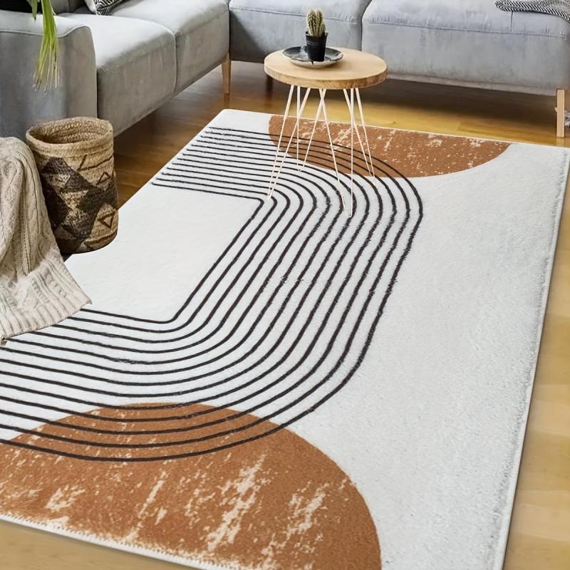 Soft Cashmere Living Room Carpet with TPR Base