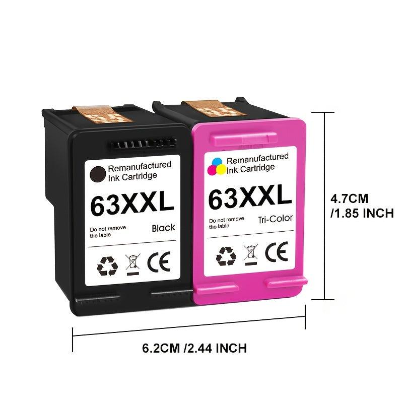 Remanufactured HP 63XL High Yield Ink Cartridge for OfficeJet Envy D
