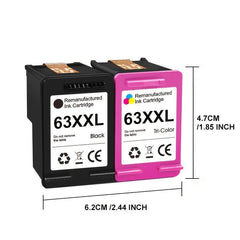 Remanufactured HP 63XL High Yield Ink Cartridge for OfficeJet Envy D