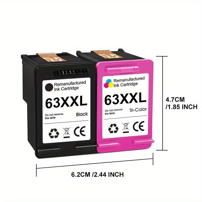 Remanufactured HP 63XL High Yield Ink Cartridge for OfficeJet Envy D