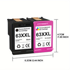 Remanufactured HP 63XL High Yield Ink Cartridge for OfficeJet Envy D
