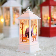 Christmas Wind Lamp Candlestick Night Light Old Man Snowman Decoration