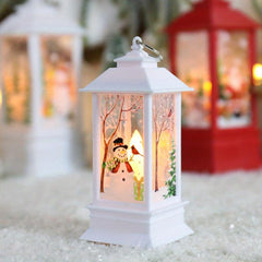Christmas Wind Lamp Candlestick Night Light Old Man Snowman Decoration