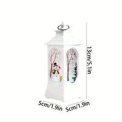 Christmas Wind Lamp Candlestick Night Light Old Man Snowman Decoration