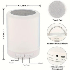 Night Light Speaker Wireless Portable Smart Touch Control Bedside Table Lamp