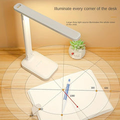 LED Desk Lamp Touch Control Reading Lamp No Flicker 3 Modes Foldable Table Lamp