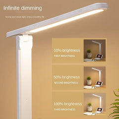 LED Desk Lamp Touch Control Reading Lamp No Flicker 3 Modes Foldable Table Lamp
