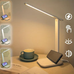 LED Desk Lamp Touch Control Reading Lamp No Flicker 3 Modes Foldable Table Lamp