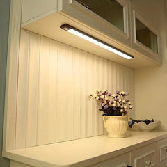 LED Motion Sensor Cabinet Light 3-tone Counter Lighting USB Rechargeable