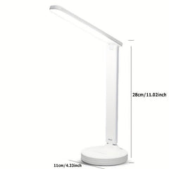 LED Desk Lamp Touch Control 3 Modes Foldable Table Lamp Eye Caring Reading Light
