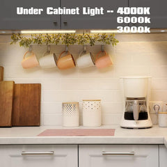 LED Under Cabinet Light 3 Brightness Levels Plug In Closet Kitchen Counter Bar
