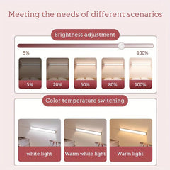 LED Under Cabinet Light 3 Brightness Levels Plug In Closet Kitchen Counter Bar