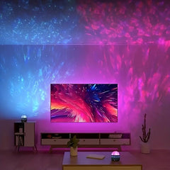 RGB LED Starry Projection Light with Aurora & Water Ripple Effects