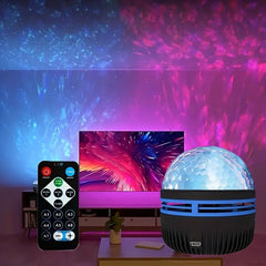 RGB LED Starry Projection Light with Aurora & Water Ripple Effects