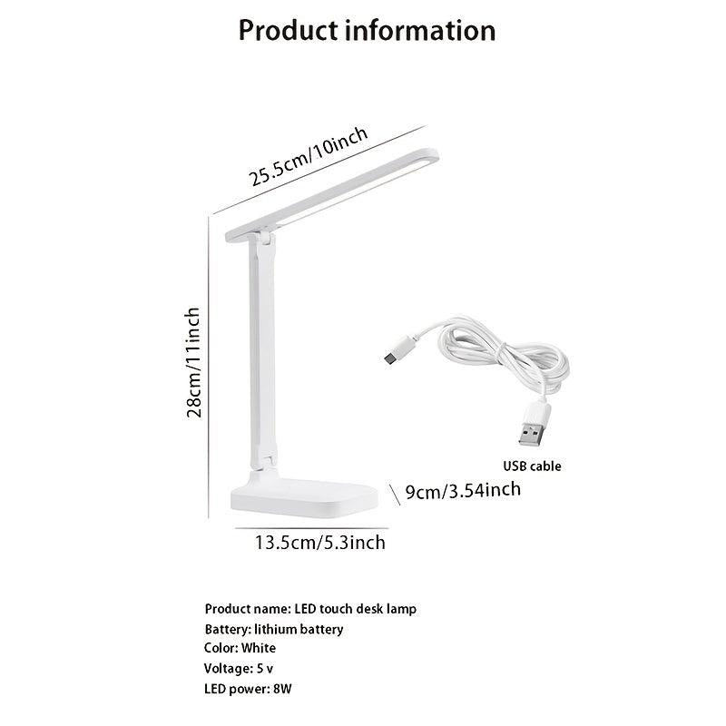 Adjustable LED Stand Light Eye Protection USB Charging