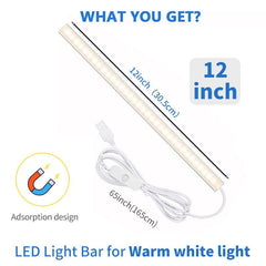 1pc Under Cabinet Light 30 45 Plug In LED Closet Light