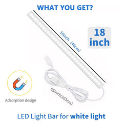 1pc Under Cabinet Light 30 45 Plug In LED Closet Light