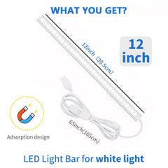 1pc Under Cabinet Light 30 45 Plug In LED Closet Light