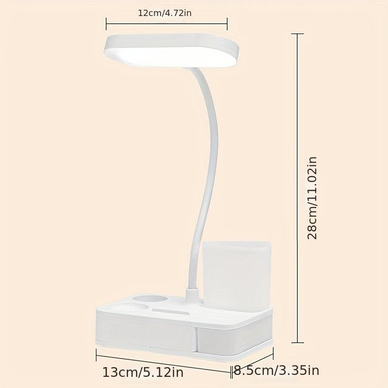 LED Student Reading Desk Lamp with Pen Holder