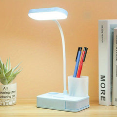 LED Student Reading Desk Lamp with Pen Holder
