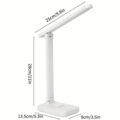 LED Foldable Desk Lamp 3 Lighting Modes Brightness Adjustment Portable Lighting