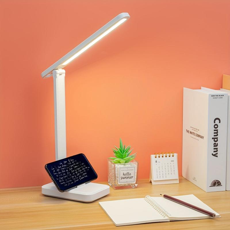 LED Foldable Desk Lamp 3 Lighting Modes Brightness Adjustment Portable Lighting