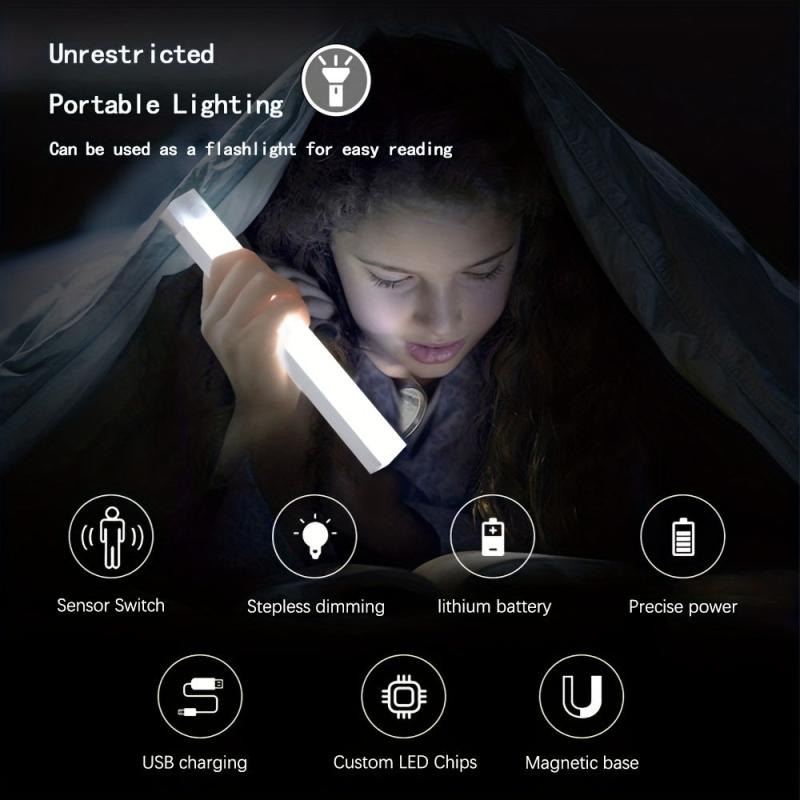 LED Motion Sensor Cabinet Light USB Charging Night Light